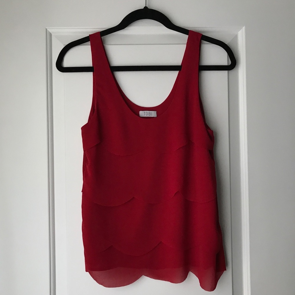 Tobi Scalloped Tank